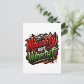 funny Christmas 🤶  Feestdagenkaart (Staand voorkant)