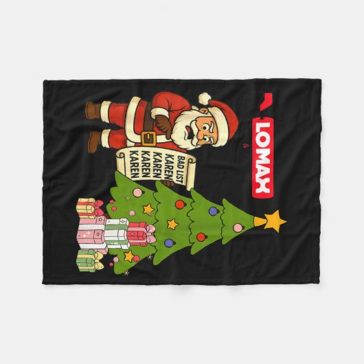 Funny Christmas  Fleece Deken (Voorkant (Horizontaal))