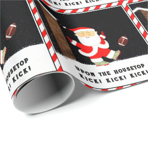 Funny Christmas Football Gift Cadeaupapier
