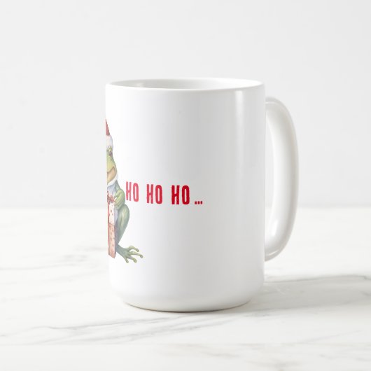 Funny Christmas Frog  Koffiemok (Voorkant rechts)