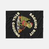 Funny Christmas Frog Sagging But Still Gagging Fro Fleece Deken (Voorkant (Horizontaal))