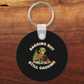 Funny Christmas Frog Sagging But Still Gagging Fro Sleutelhanger (Voorkant)