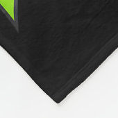 Funny Christmas Frog Wearing Santa Hat And Lights  Fleece Deken (Hoek)