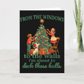 Funny Christmas From The Windows To The Walls I'm  Kaart (Voorkant)