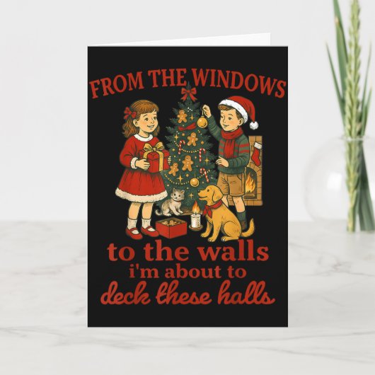 Funny Christmas From The Windows To The Walls I'm Kaart (Voorkant)