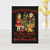 Funny Christmas From The Windows To The Walls I'm Kaart (Gele Bloem)