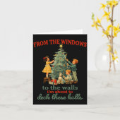 Funny Christmas From The Windows To The Walls I'm Kaart (Gele Bloem)