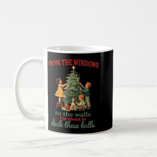Funny Christmas From The Windows To The Walls I'm  Koffiemok (Links)