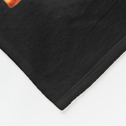 Funny Christmas Galaxy Cat In Space Cat Riding Zza Fleece Deken (Hoek)