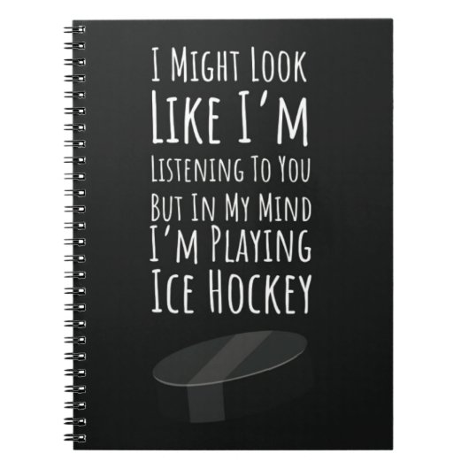 Funny Christmas Gift For Hockey Player Sports Team Notitieboek (Voorkant)