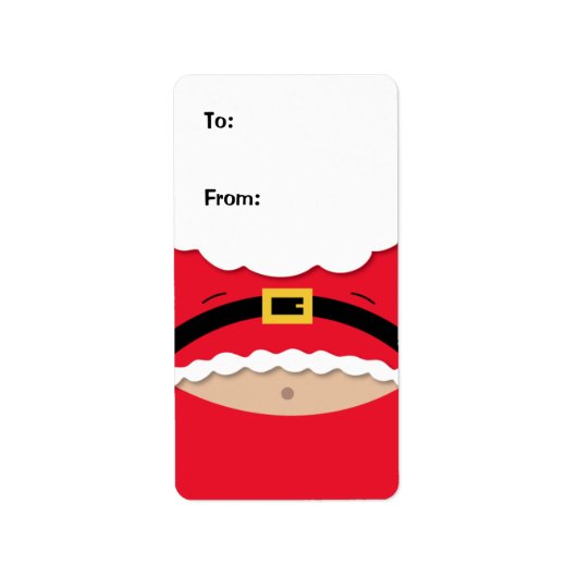 Funny Christmas Gift Label Label (Voorkant)