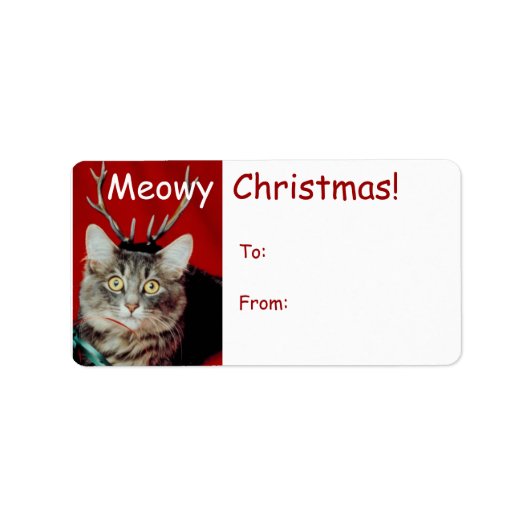 Funny Christmas Gift Label Labels (Voorkant)
