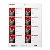 Funny Christmas Gift Label Labels (Full Sheet)