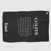 Funny Christmas Gifts For Golfers Personalized Gag Golfhanddoek (Horizontaal)