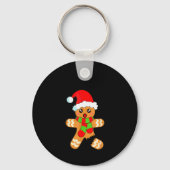 Funny Christmas Gingerbread Man Cookie Oh Snap  Sleutelhanger (Voorkant)