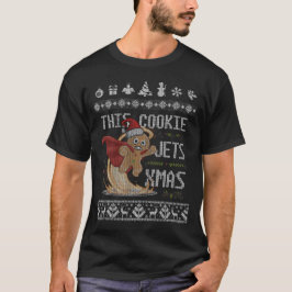 Funny Christmas Gingerbread Superhero T-Shirt
