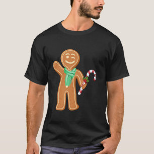 Funny Christmas Gingerbread T-Shirt met lange mouw