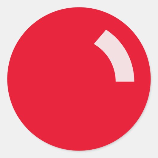 Funny Christmas gloeiende rode neus Sticker (Voorkant)