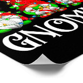 Funny Christmas Gnome Hanging With My Gnomies Fami Poster (Hoek)