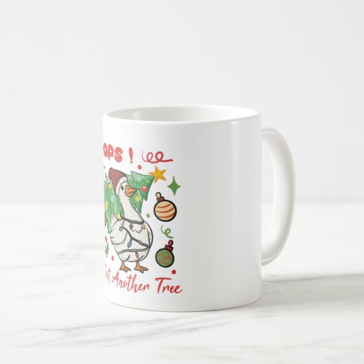 Funny Christmas Goose Mug – Oops Koffiemok (Voorkant rechts)