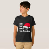 Funny Christmas Hat Design For Irreverent Jewish P T-shirt (Voorkant volledig)