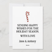 Funny Christmas Highland Koe Feestdagenkaart (Achterkant)