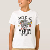 Funny Christmas Highland Koe T-shirt