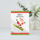 Funny Christmas Holiday Card Feestdagenkaart (Staand voorkant)