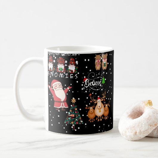 Funny Christmas Holiday Mok (Met donut)