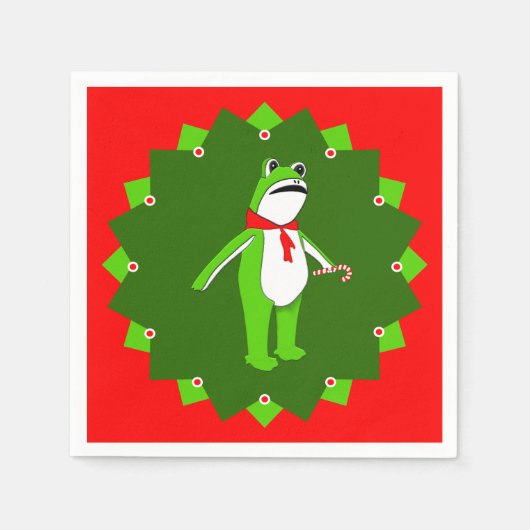 Funny Christmas Holiday Party Servet (Voorkant)