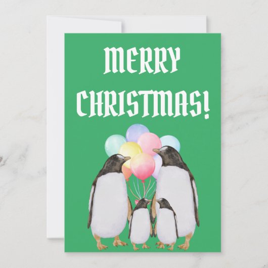 Funny christmas holidays bedankkaart (Voorkant)