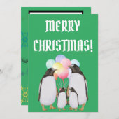 Funny christmas holidays bedankkaart (Voorkant / Achterkant)