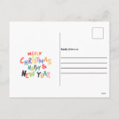 Funny Christmas Humor Bah Hum Dog Feestdagenkaart (Achterkant)