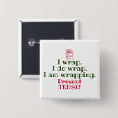 Funny Christmas Humor | Grammaticale woordspeling Vierkante Button 5,1 Cm (Voorkant /achterkant)
