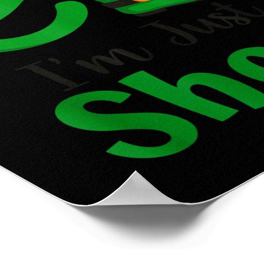 Funny Christmas I'm Not An Elf I'm Just Short Xmas Poster (Hoek)