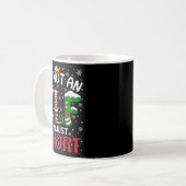 Funny Christmas I'm Not An Elf Just Short Xmas Men Koffiemok (Voorkant links)