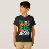 Funny Christmas Im Not An Elf Just Short Xmas Men  T-shirt (Voorkant volledig)