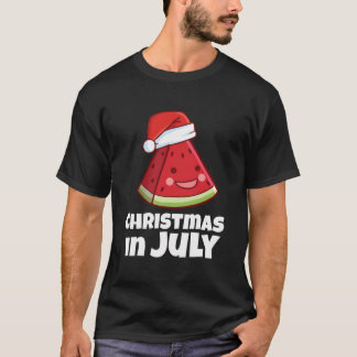 Funny Christmas in juli Shirt Zomer Watermelon Sa