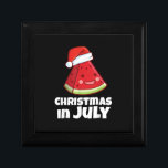 Funny Christmas in juli Shirt Zomer Watermelon Sa Cadeaudoosje<br><div class="desc">Grappige kerst in juli Shirt Zomer Watermeloen Santa Hat _2</div>