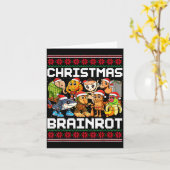 Funny Christmas Italian Brain Rot For Men Women Bo Kaart (Gele Bloem)