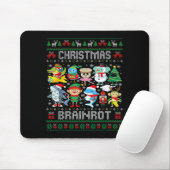 Funny Christmas Italian Brain Rot Italian Brainrot Muismat (Met muis)