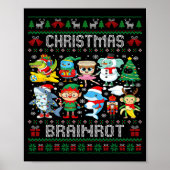 Funny Christmas Italian Brain Rot Italian Brainrot Poster (Voorkant)
