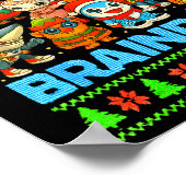 Funny Christmas Italian Brain Rot Italian Brainrot Poster (Hoek)