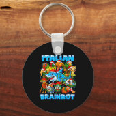 Funny Christmas Italian Brain Rot Italian Brainrot Sleutelhanger (Voorkant)