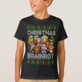 Funny Christmas Italian Brain Rot Italian Brainrot T-shirt (Voorkant)