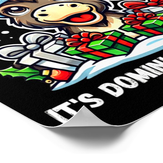 Funny Christmas Italian Christmas Dominic T  Poster (Hoek)