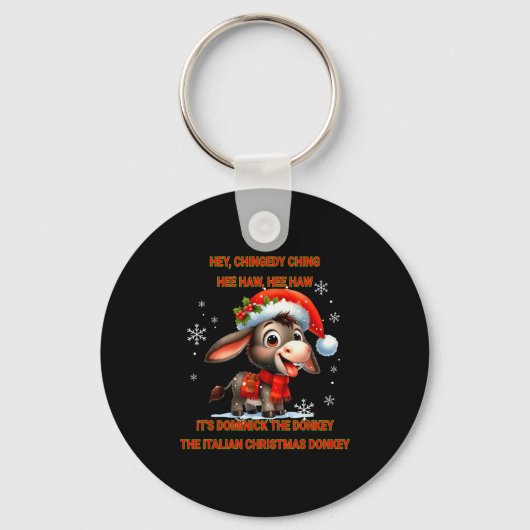 Funny Christmas Italian Christmas Dominick The  Sleutelhanger (Voorkant)
