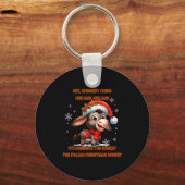 Funny Christmas Italian Christmas Dominick The  Sleutelhanger (Voorkant)
