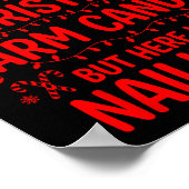 Funny Christmas Its Not Easy Being My Wife's Arm C Poster (Hoek)