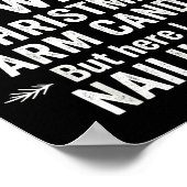 Funny Christmas Its Not Easy Being My Wife's Arm C Poster (Hoek)